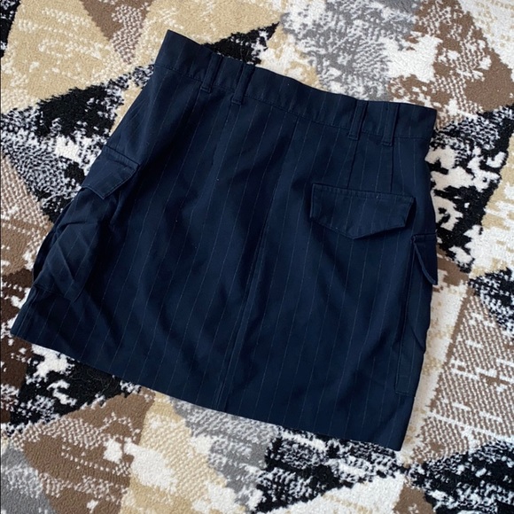 Zara Pinstripe Mini Skirt - Picture 4 of 6